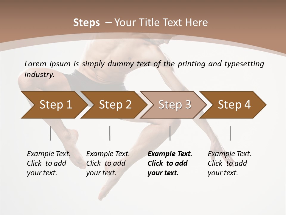 Vertical Hop Ballet PowerPoint Template