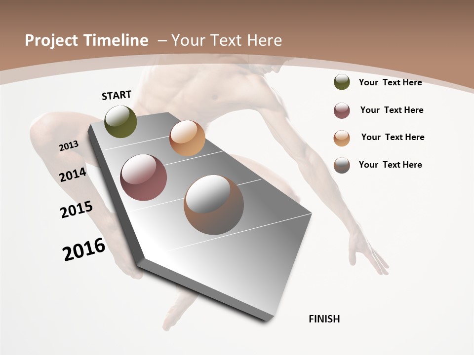 Vertical Hop Ballet PowerPoint Template