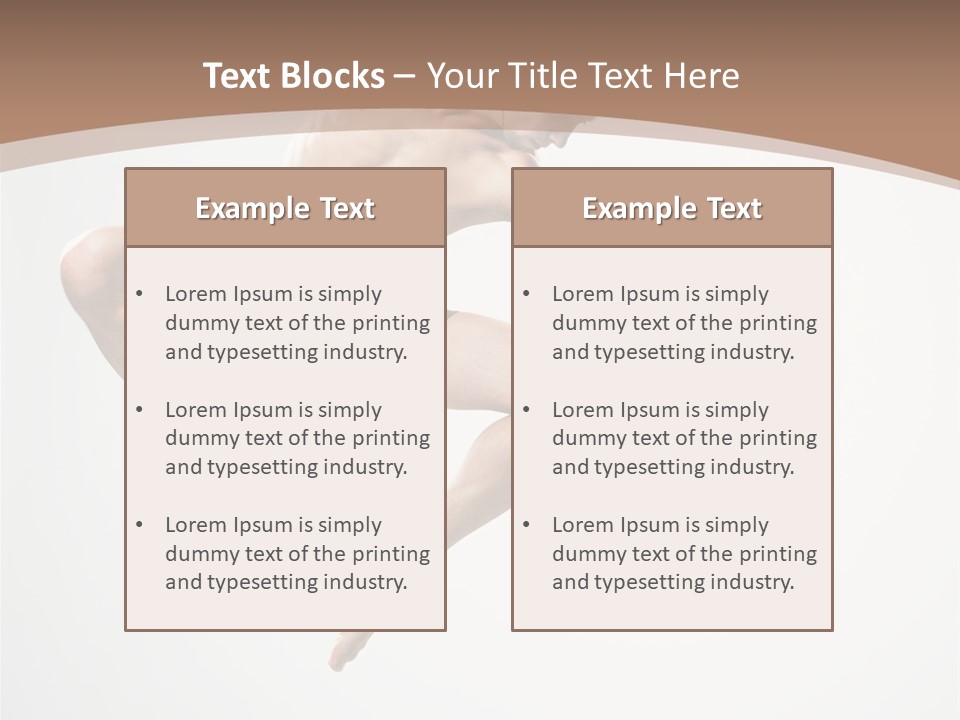 Vertical Hop Ballet PowerPoint Template