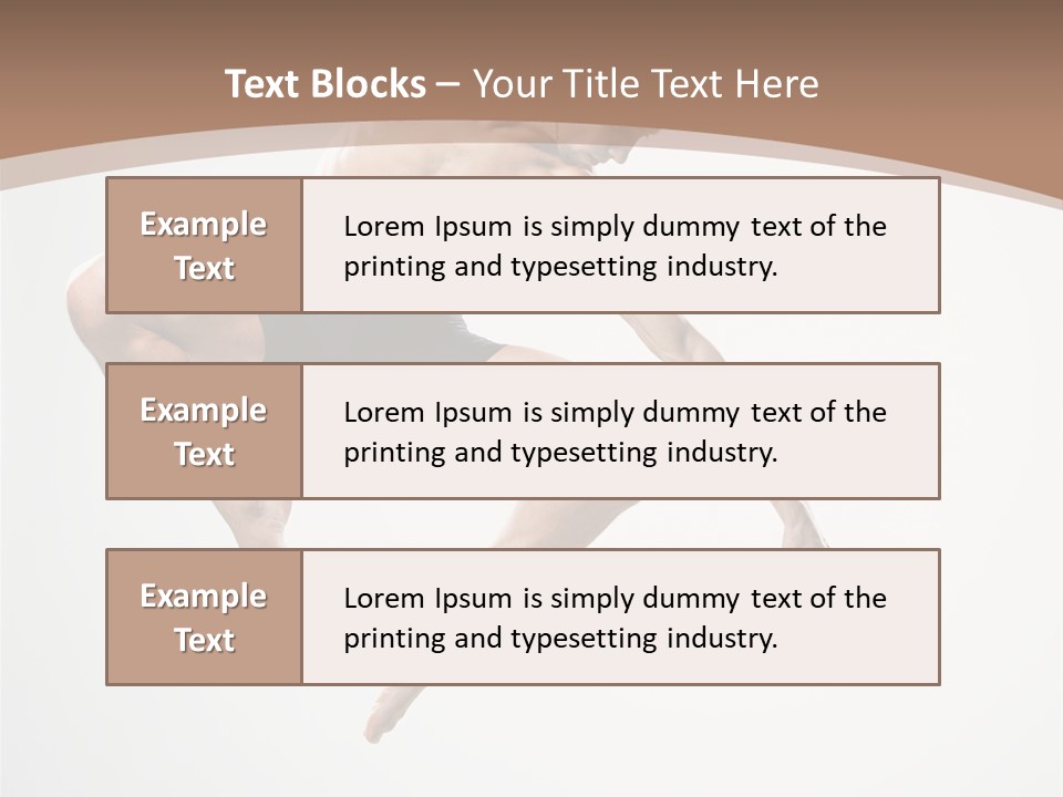 Vertical Hop Ballet PowerPoint Template