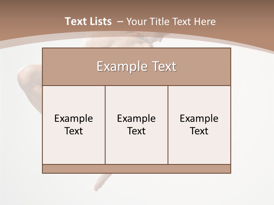 Vertical Hop Ballet PowerPoint Template