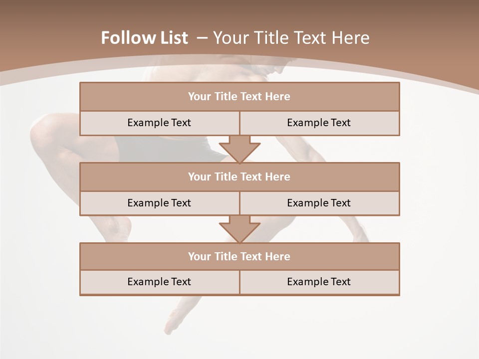 Vertical Hop Ballet PowerPoint Template