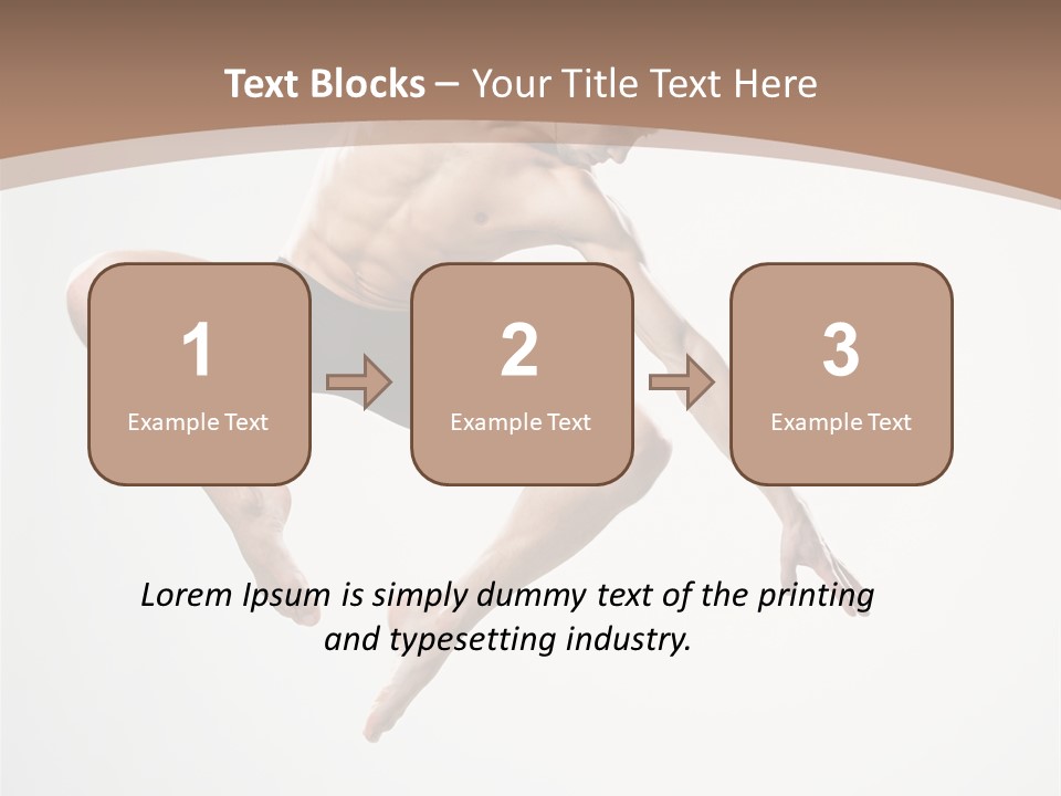 Vertical Hop Ballet PowerPoint Template