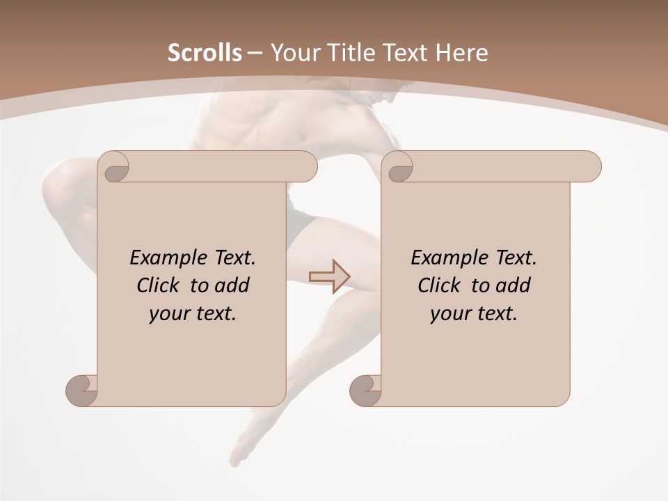 Vertical Hop Ballet PowerPoint Template