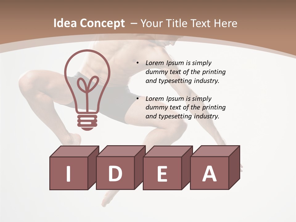 Vertical Hop Ballet PowerPoint Template