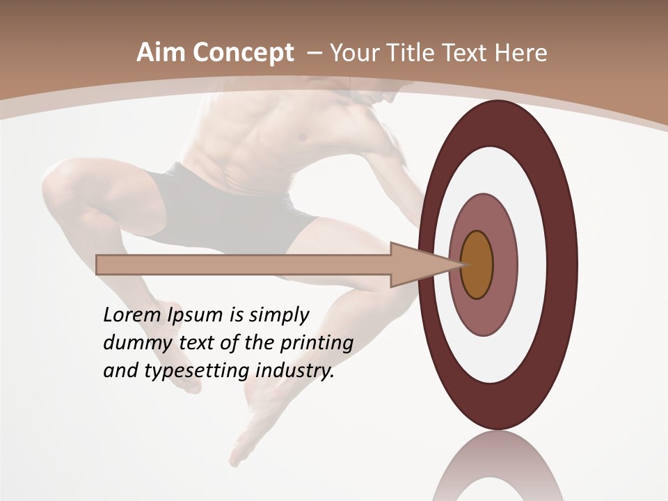 Vertical Hop Ballet PowerPoint Template