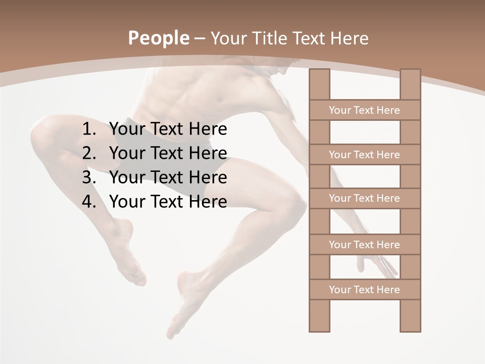 Vertical Hop Ballet PowerPoint Template