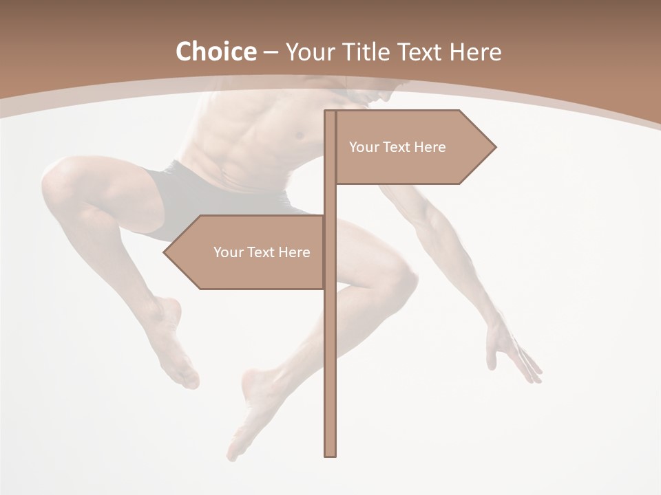 Vertical Hop Ballet PowerPoint Template