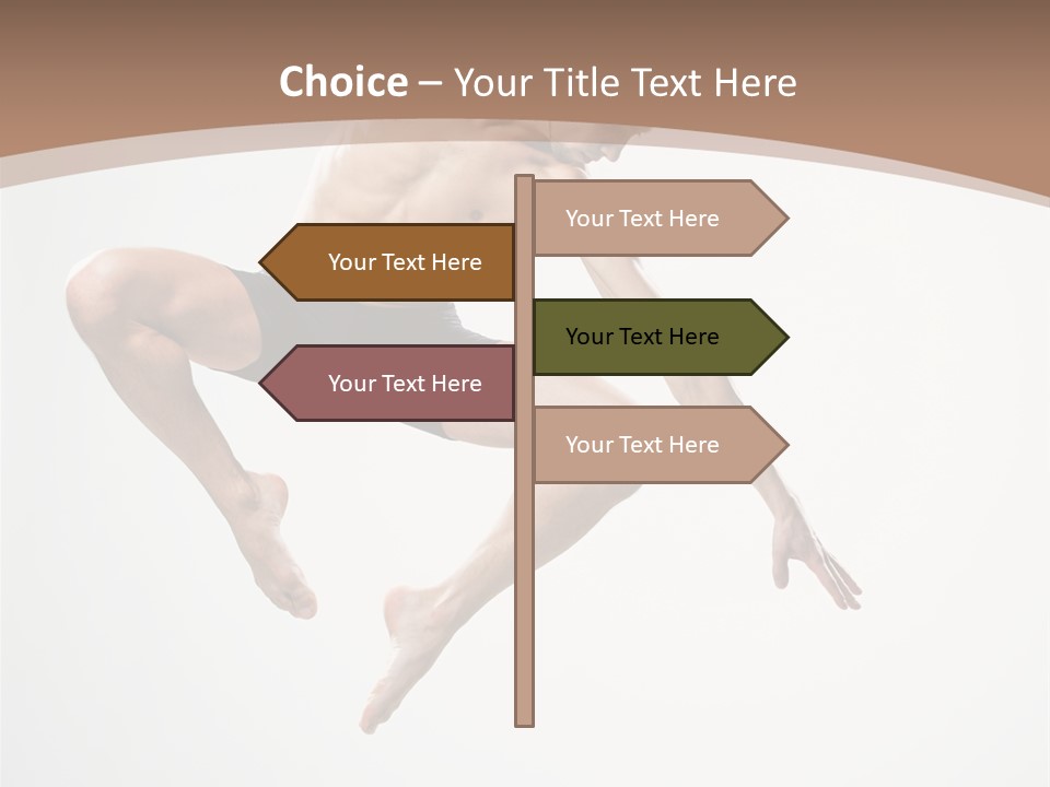 Vertical Hop Ballet PowerPoint Template