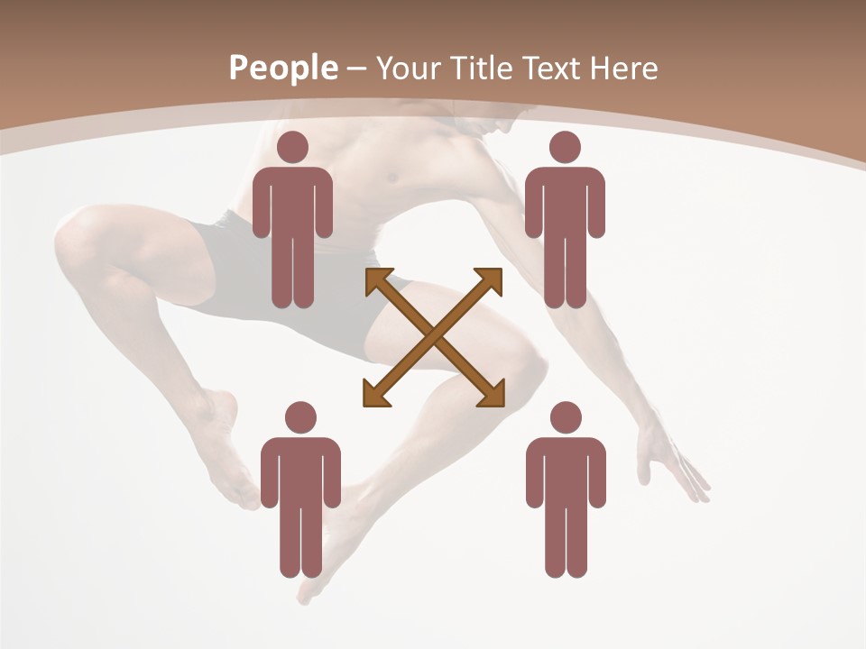 Vertical Hop Ballet PowerPoint Template