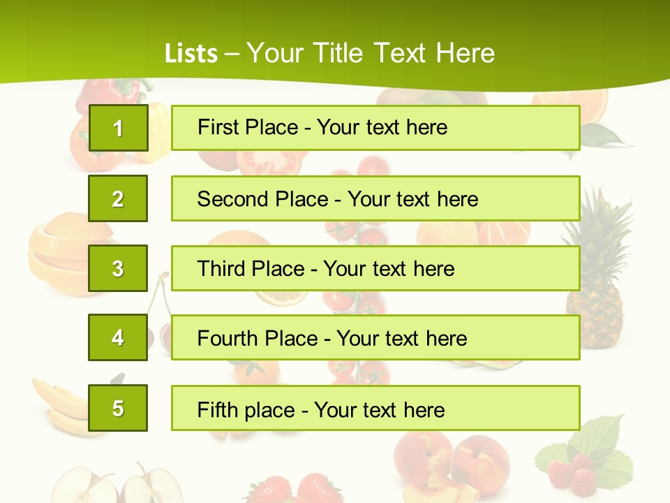 Lemon Slice Above PowerPoint Template