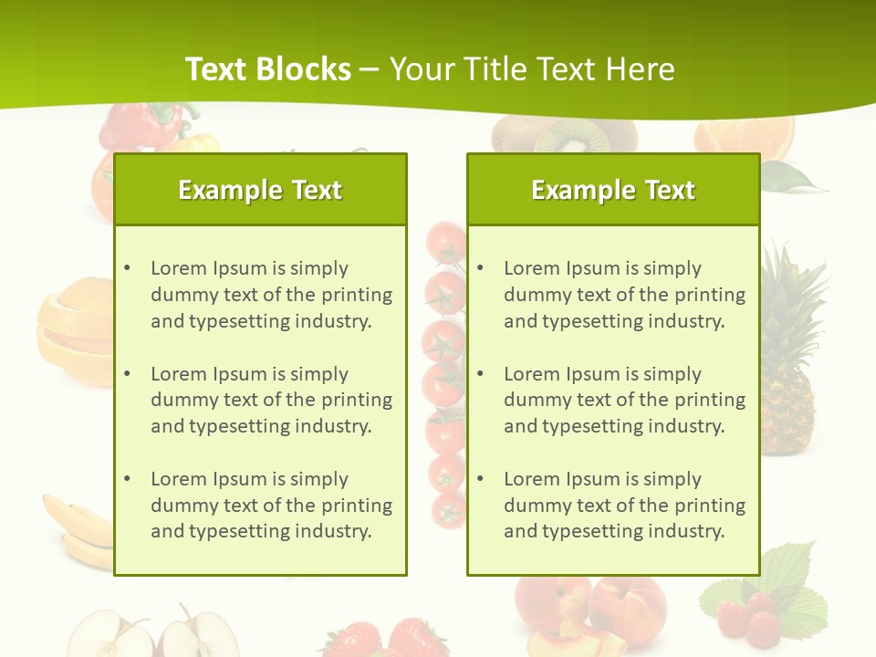Lemon Slice Above PowerPoint Template