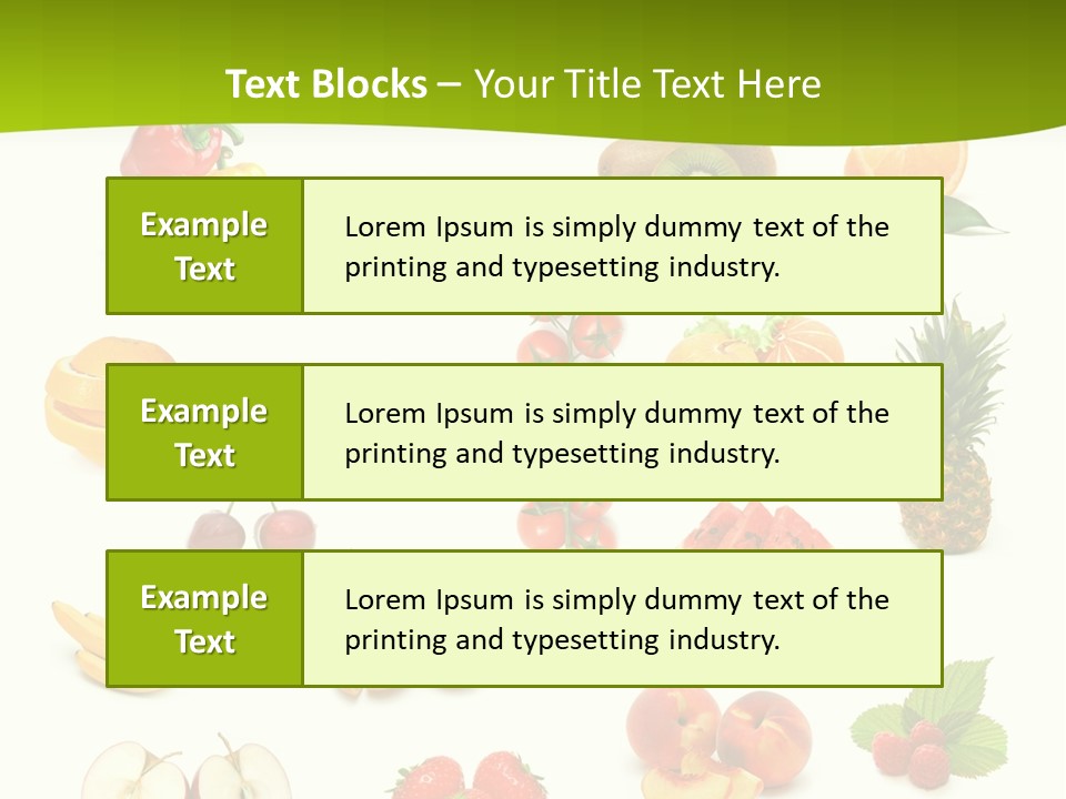 Lemon Slice Above PowerPoint Template