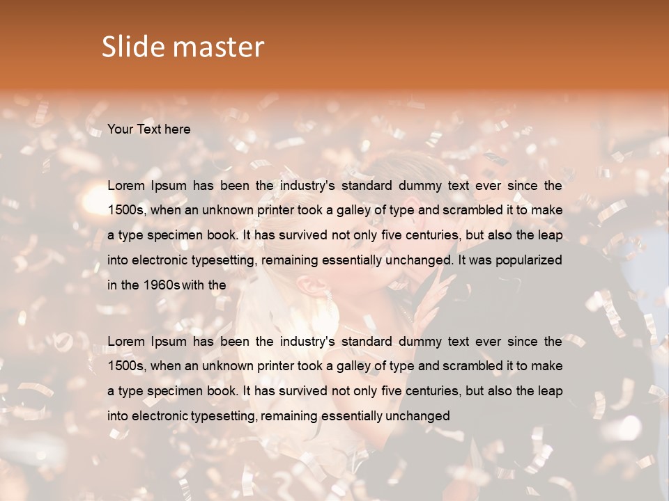 Men Woman Blond PowerPoint Template