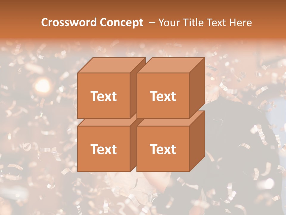 Men Woman Blond PowerPoint Template