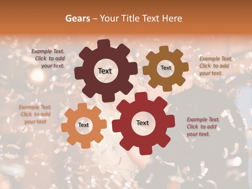 Men Woman Blond PowerPoint Template