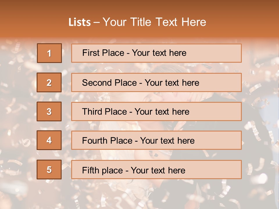 Men Woman Blond PowerPoint Template