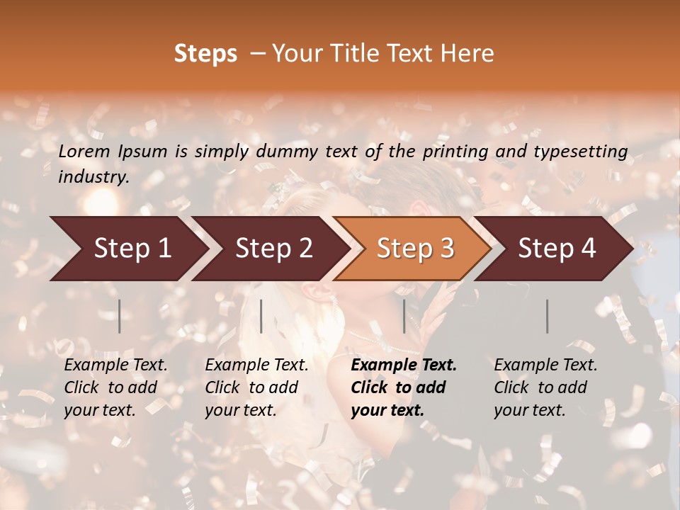 Men Woman Blond PowerPoint Template