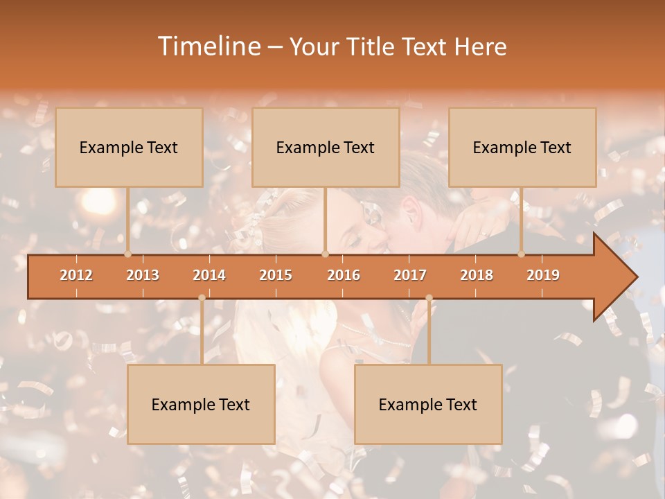 Men Woman Blond PowerPoint Template