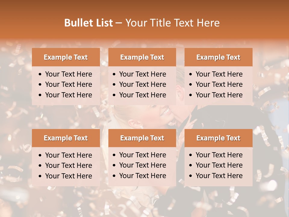 Men Woman Blond PowerPoint Template