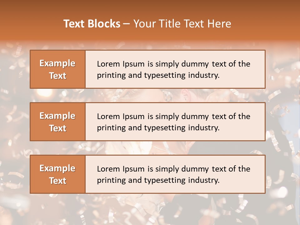 Men Woman Blond PowerPoint Template