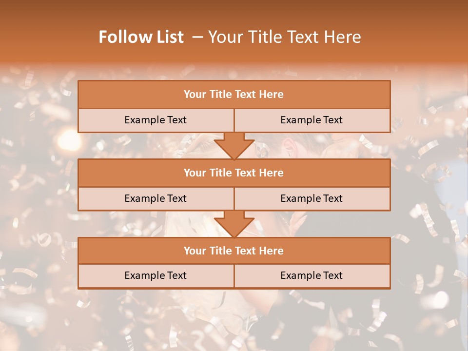 Men Woman Blond PowerPoint Template