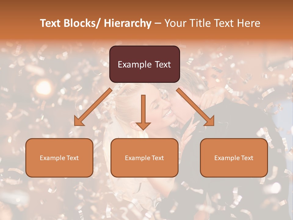 Men Woman Blond PowerPoint Template