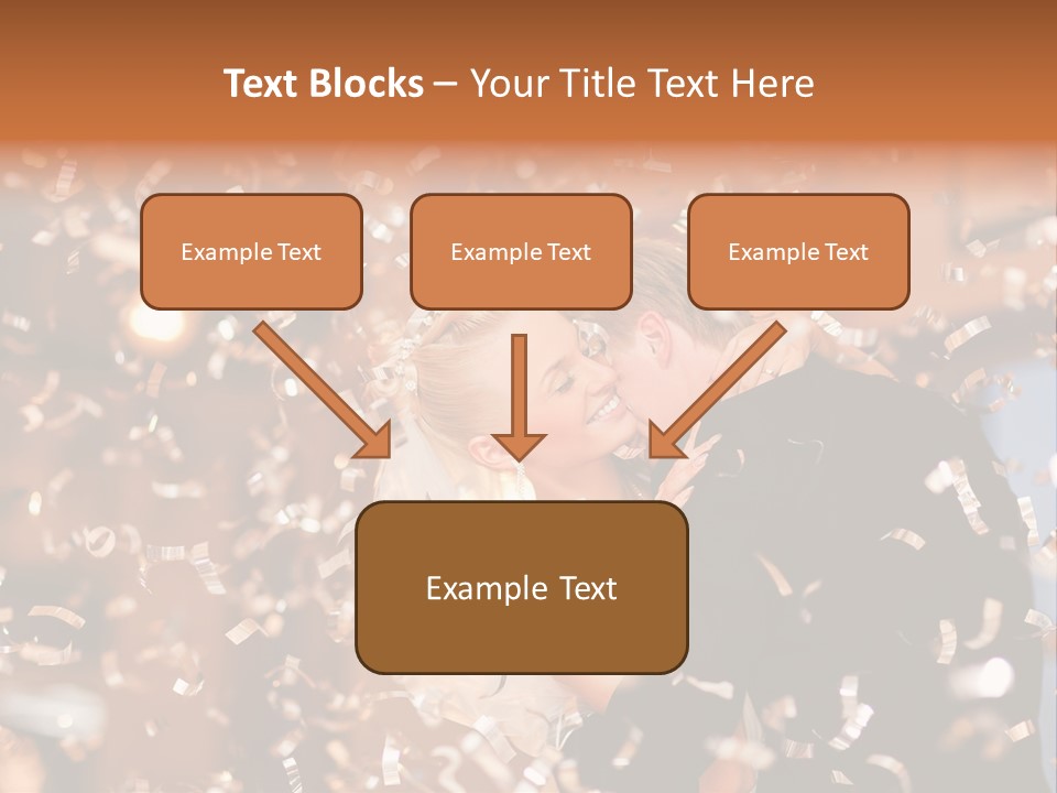 Men Woman Blond PowerPoint Template