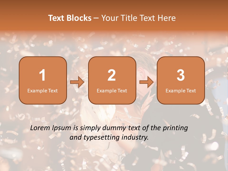 Men Woman Blond PowerPoint Template