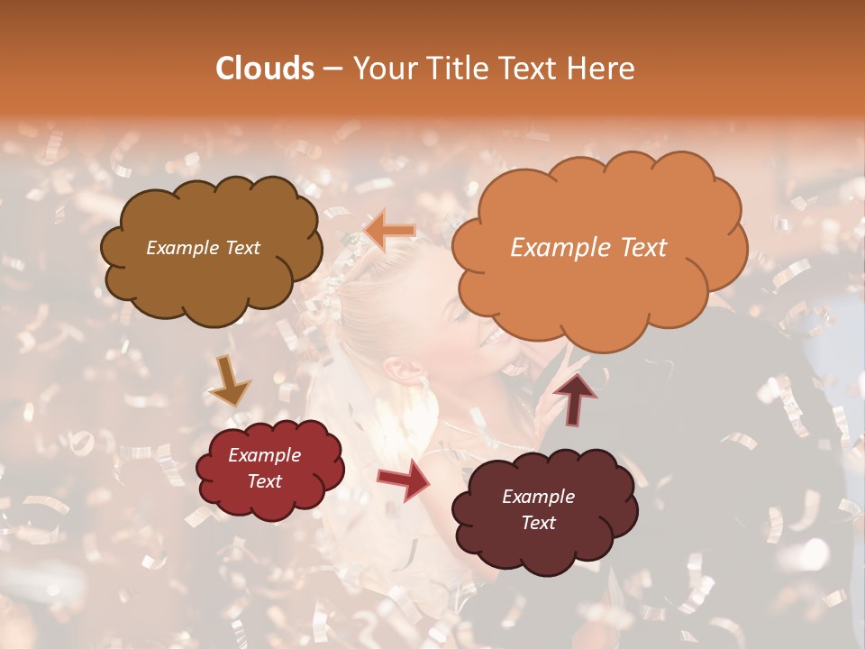 Men Woman Blond PowerPoint Template