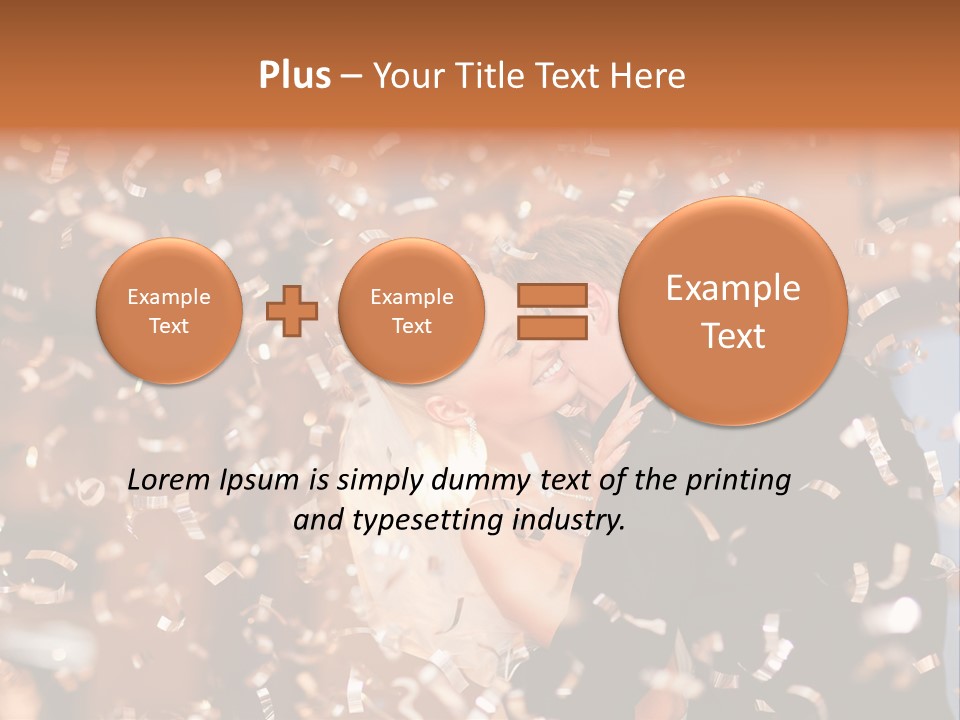 Men Woman Blond PowerPoint Template