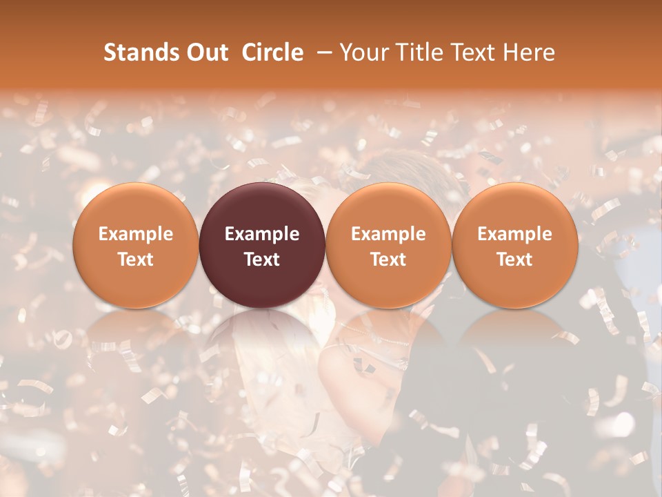 Men Woman Blond PowerPoint Template