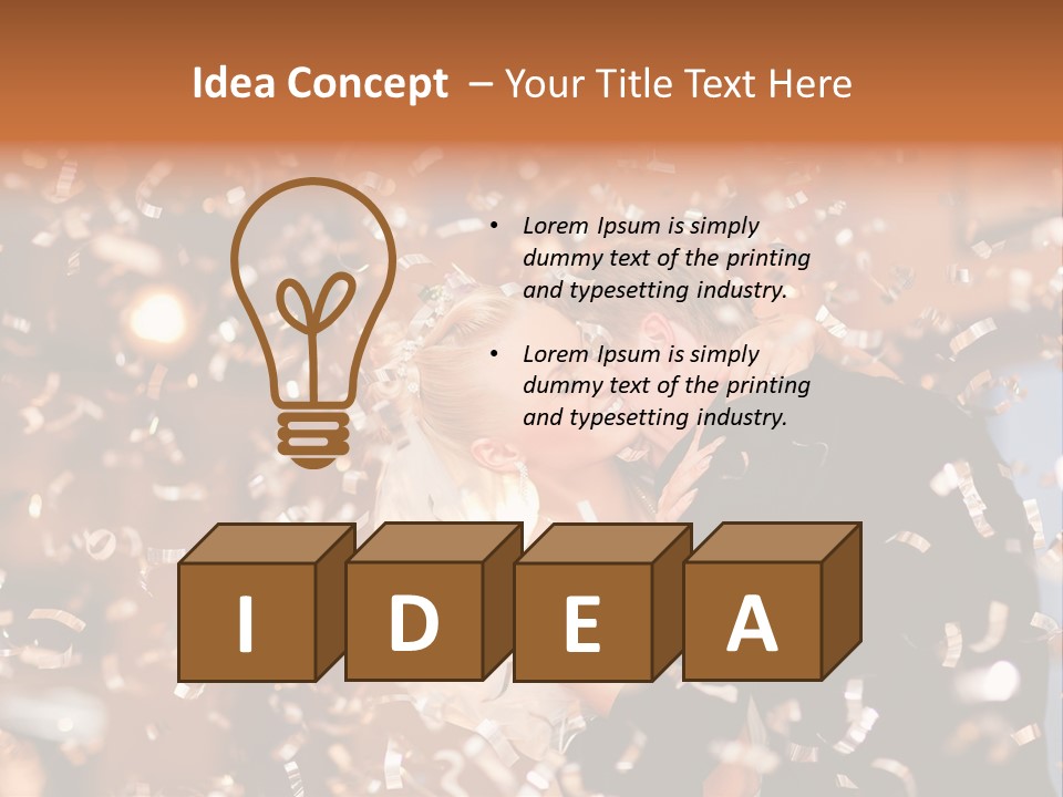 Men Woman Blond PowerPoint Template