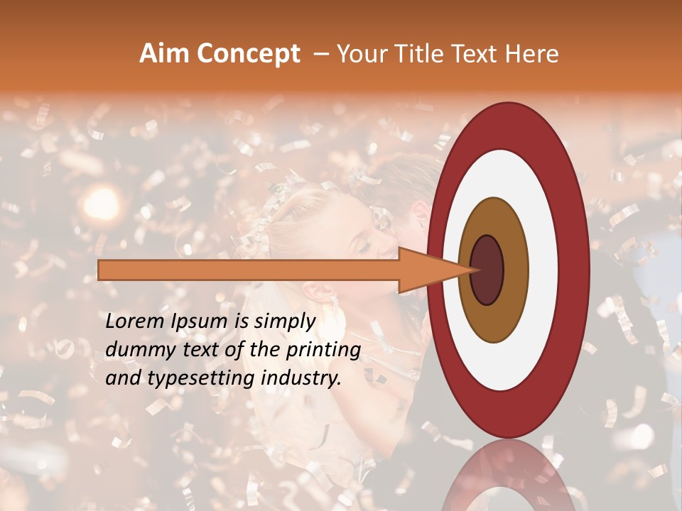 Men Woman Blond PowerPoint Template