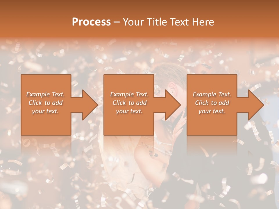 Men Woman Blond PowerPoint Template