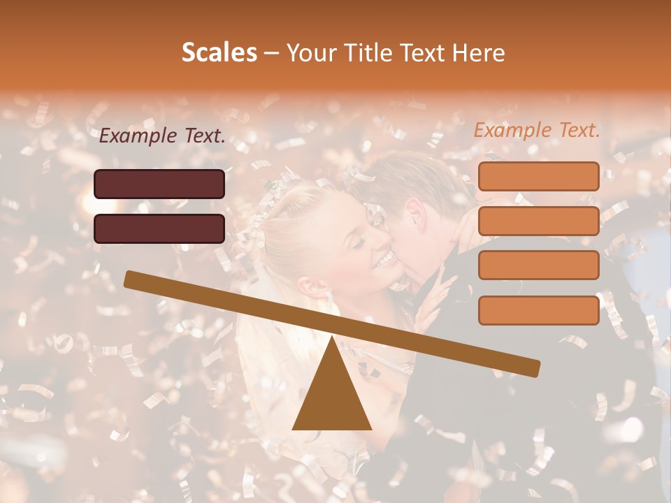 Men Woman Blond PowerPoint Template