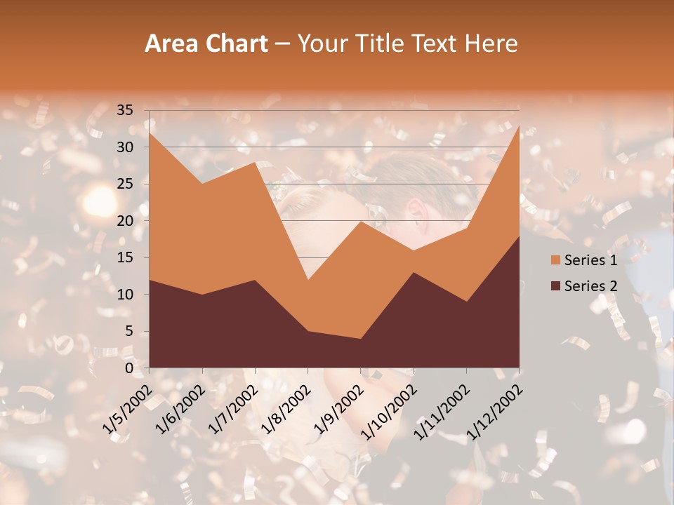 Men Woman Blond PowerPoint Template