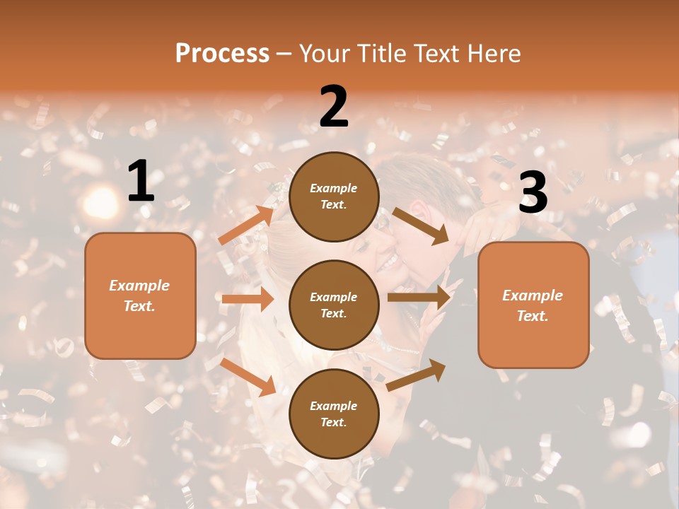 Men Woman Blond PowerPoint Template