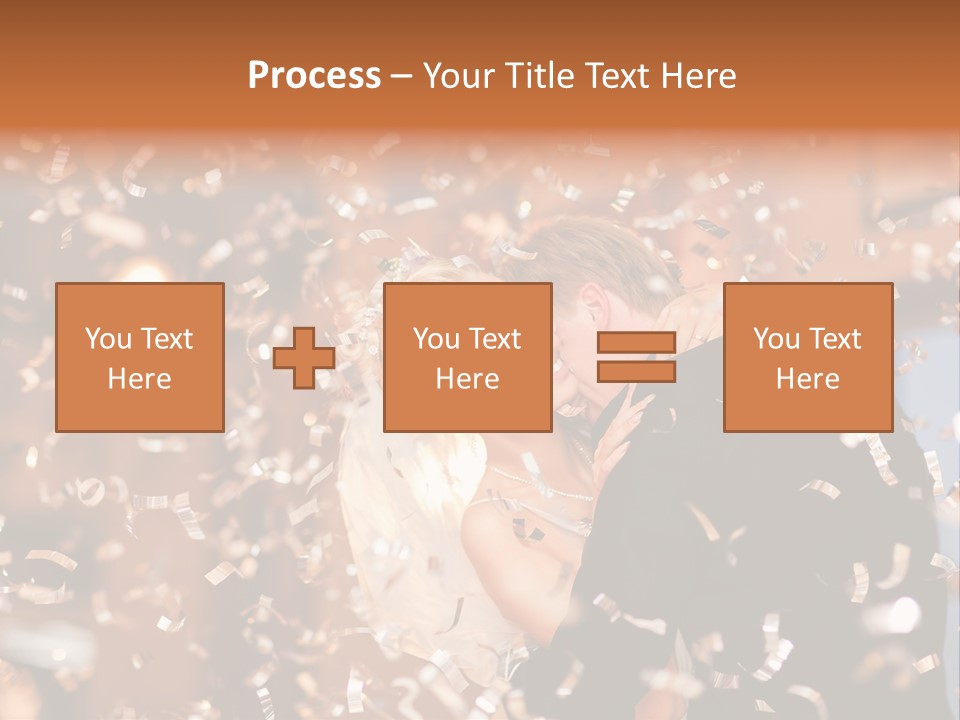 Men Woman Blond PowerPoint Template