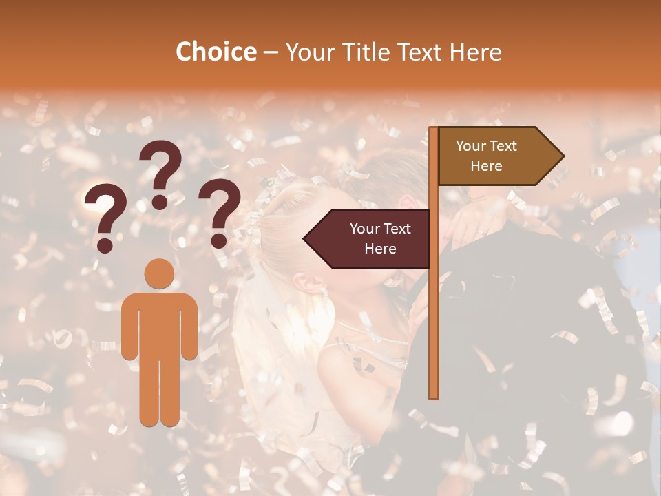 Men Woman Blond PowerPoint Template