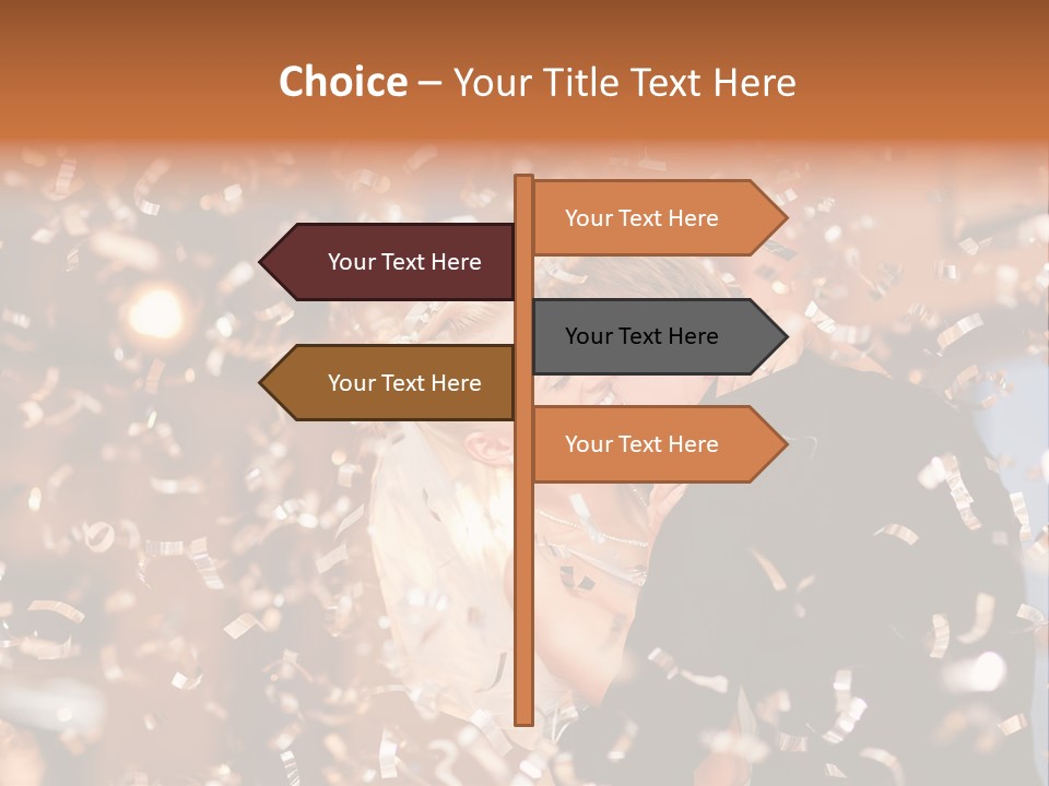 Men Woman Blond PowerPoint Template