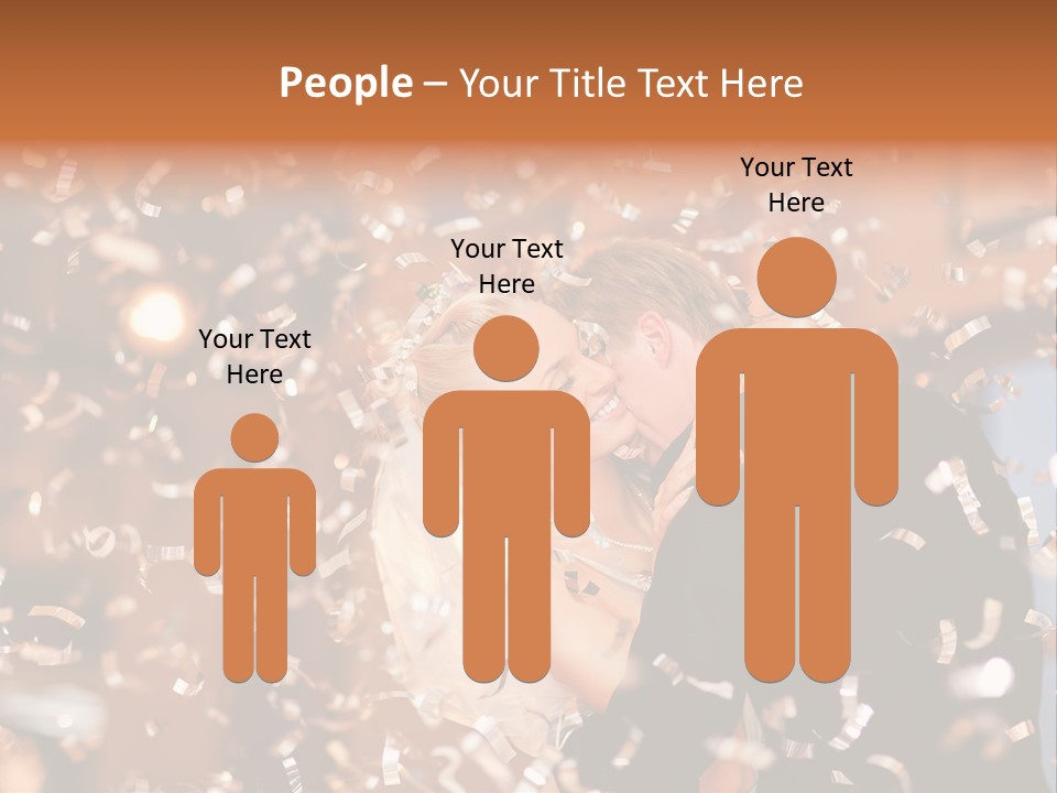 Men Woman Blond PowerPoint Template