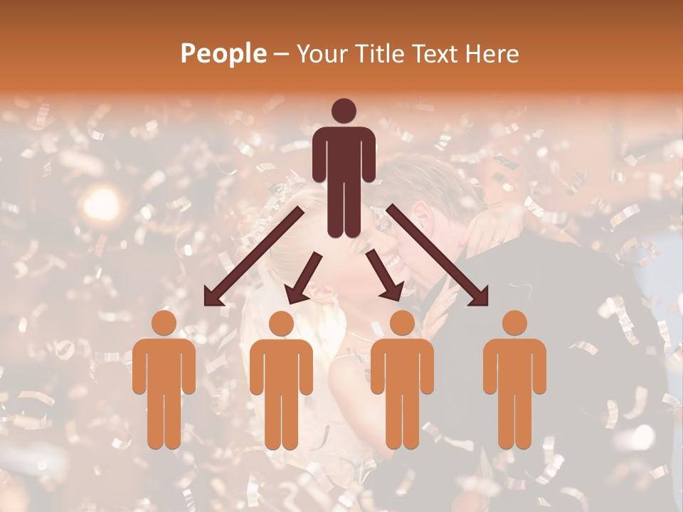 Men Woman Blond PowerPoint Template