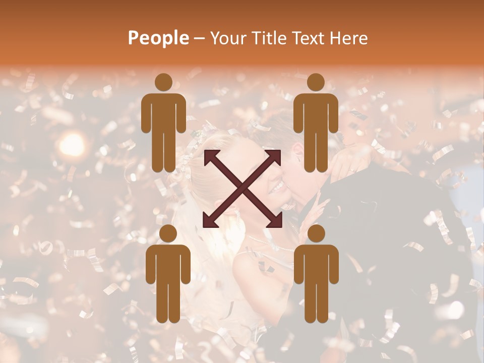 Men Woman Blond PowerPoint Template