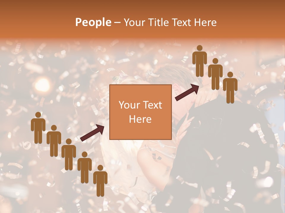 Men Woman Blond PowerPoint Template