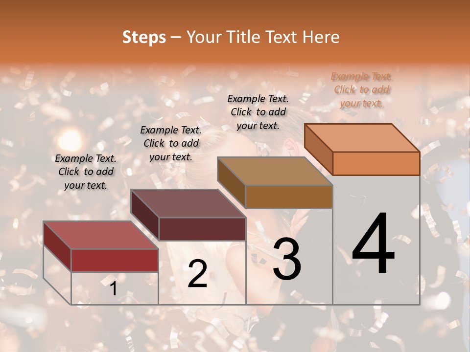 Men Woman Blond PowerPoint Template