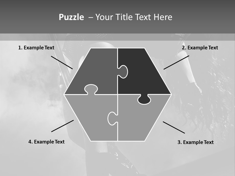 Caucasian Brunette Female PowerPoint Template