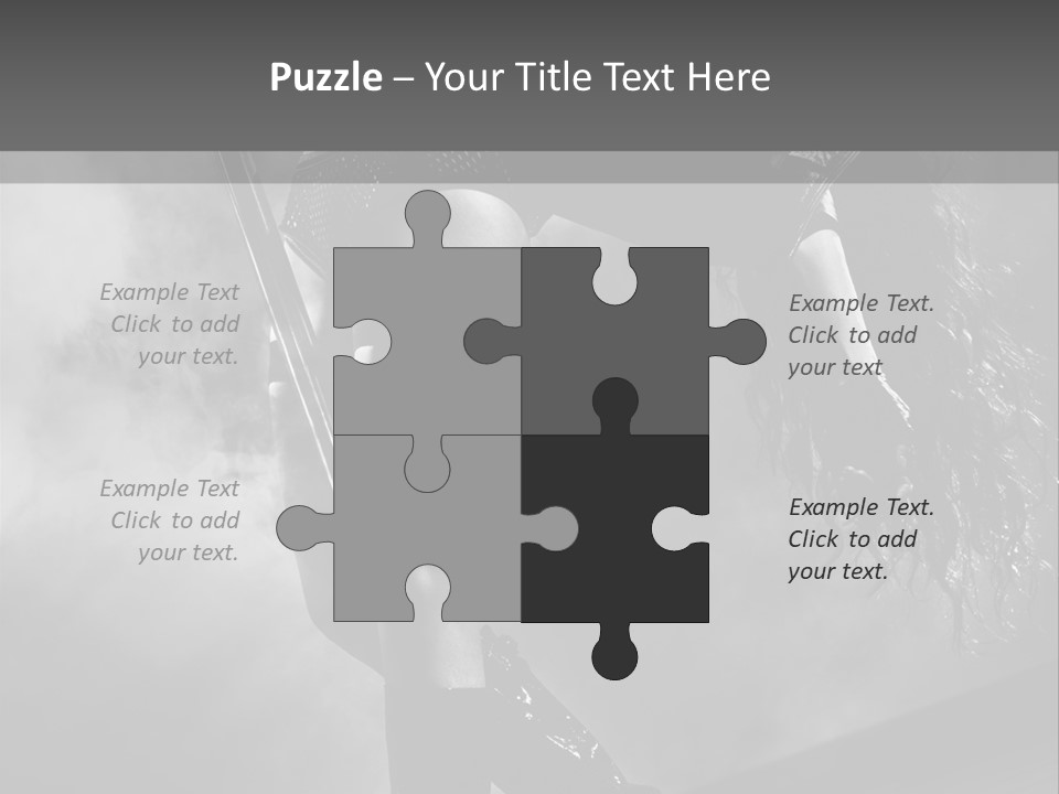 Caucasian Brunette Female PowerPoint Template