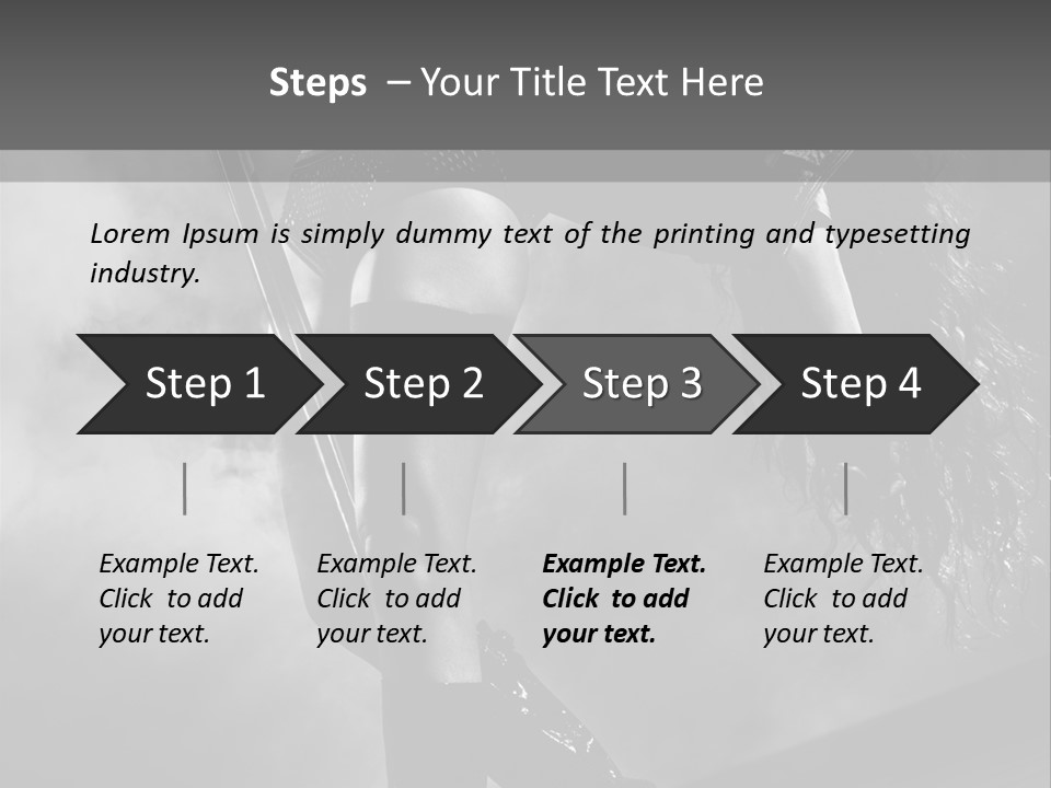 Caucasian Brunette Female PowerPoint Template