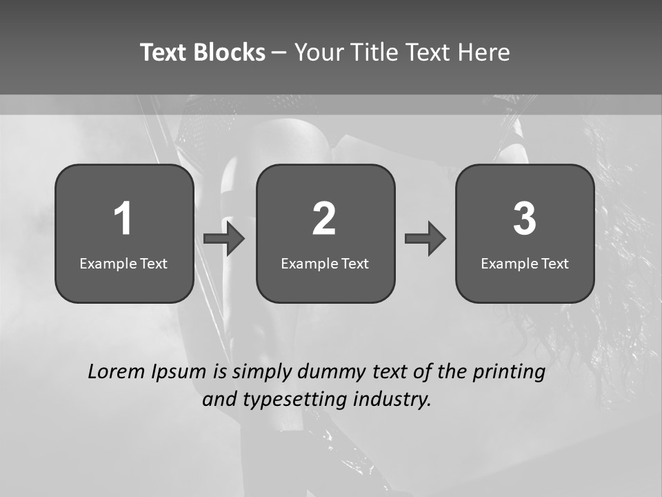 Caucasian Brunette Female PowerPoint Template